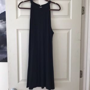 Express cotton black dress